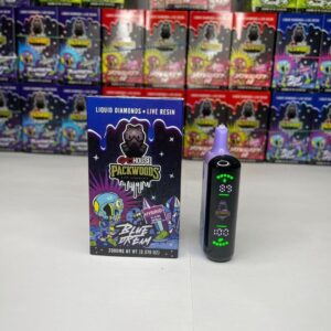 GAS HOUSE X PACKWOODS 2G LIQUID DIAMODS+LIVE RESIN DISPOSABLE
