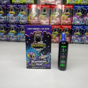 GAS HOUSE X PACKWOODS 2G LIQUID DIAMODS+LIVE RESIN DISPOSABLE